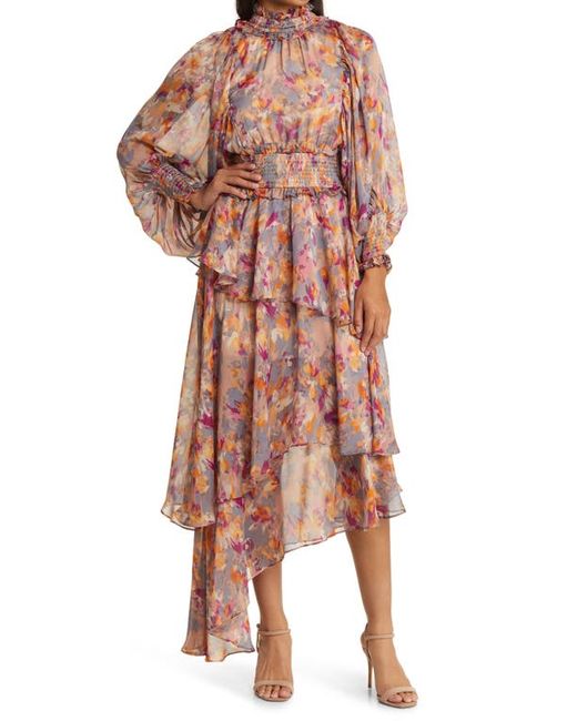 Elliatt Astrid Floral Long Sleeve Midi Dress