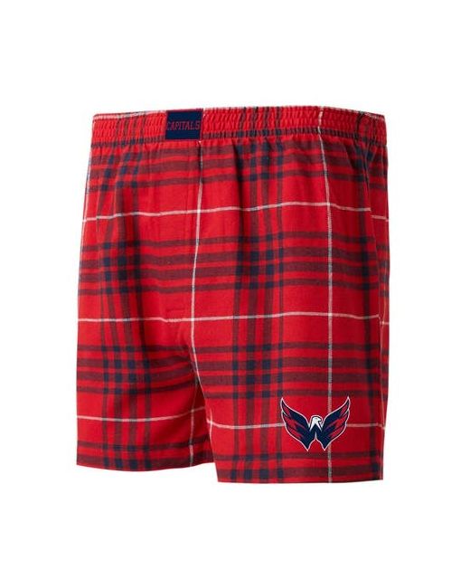 Concepts Sport Navy Washington Capitals Concord Flannel Boxers Small