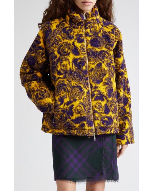 Burberry Rose Jacquard Fleece Jacket