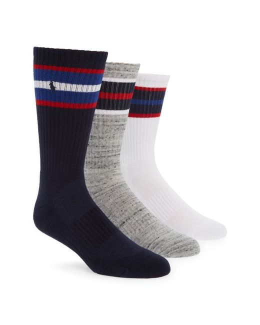 Polo Ralph Lauren Assorted 3-Pack Multistripe Crew Socks