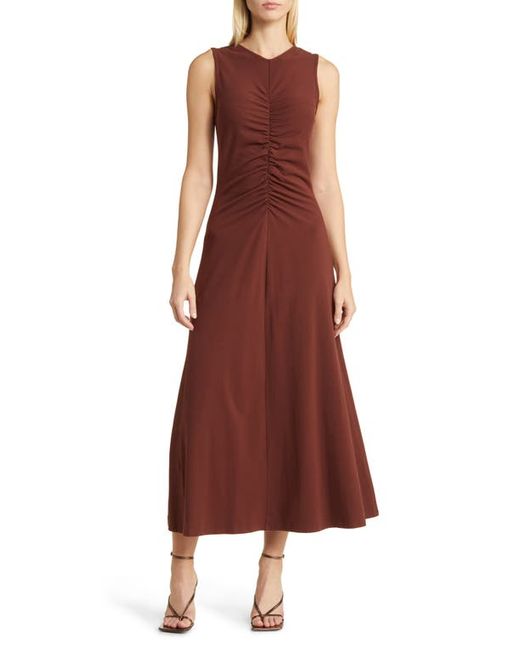 Nordstrom Ruched Front Sleeveless Maxi Dress