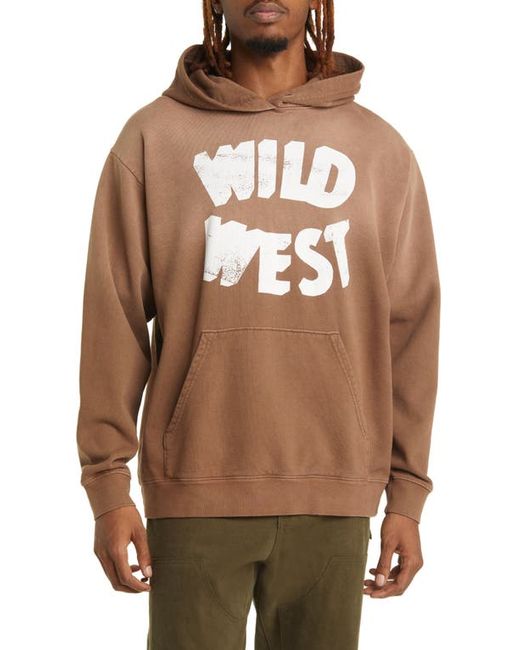 One Of These Days Wild West Ombré Cotton Graphic Hoodie