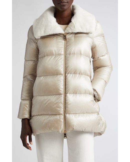 Herno Down Puffer Jacket with Faux Fur Trim 2 Us