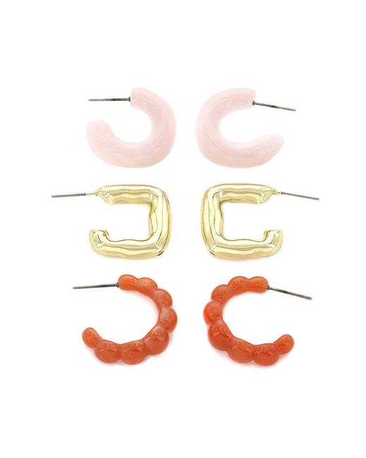 Panacea Assorted 3-Pack Hoop Earrings