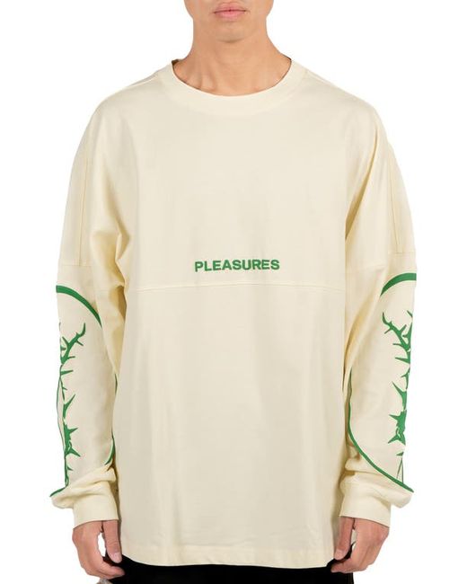 Pleasures Maximize Oversize Long Sleeve Graphic T-Shirt Small