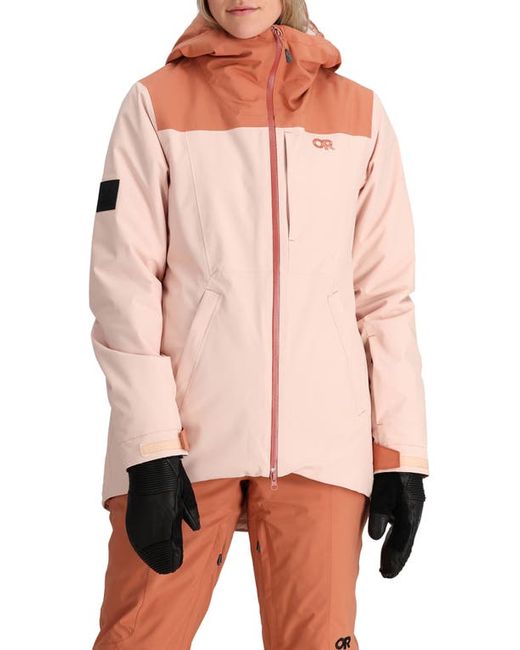 Outdoor Research Snowcrew Waterproof Hooded Ski Jacket Sienna/Cinnamon