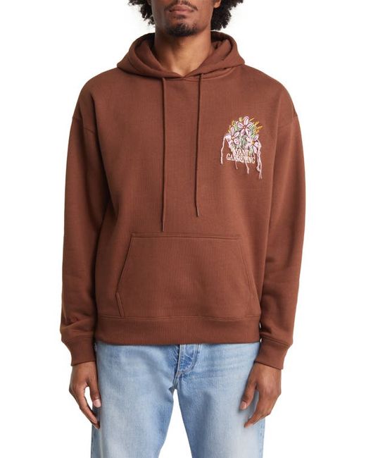 Coney Island Picnic Floral Embroidered Hoodie Small