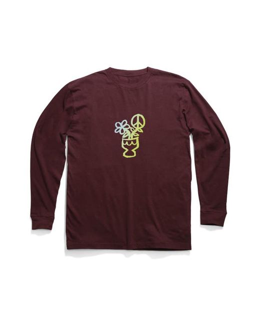 Stance Scribbles Long Sleeve Cotton Graphic T-Shirt Small