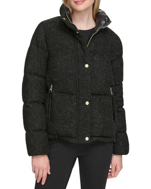 Karl Lagerfeld Sparkle Down Feather Fill Puffer Jacket X-Small