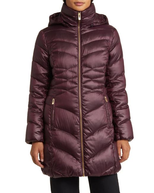 Via Spiga Quilted Puffer Jacket with Removable Hood