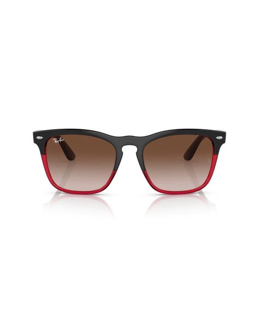 Ray-Ban Steve 54mm Square Sunglasses Grey Transparent