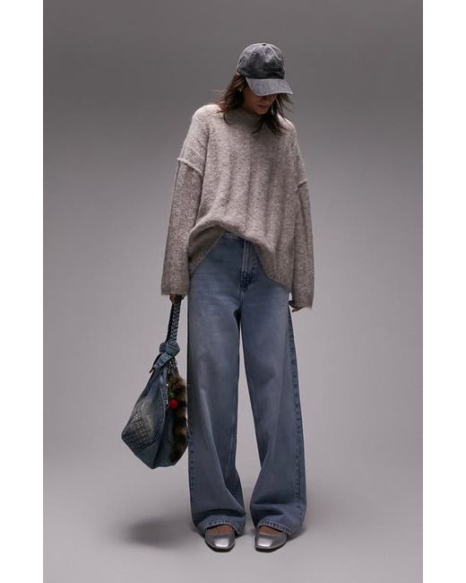 TopShop Fluffy Wide Rib Sweater