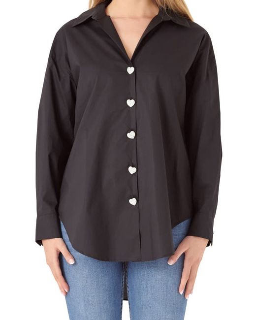 English Factory Oversize Cotton Button-Up Shirt X-Small