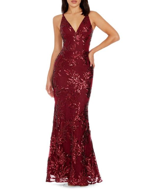 Dress the population Dress the Poppulation Sharon Embellished Lace Evening Gown