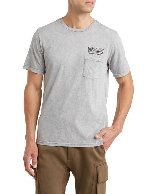 Rvca Foreman Cotton Graphic Pocket T-Shirt Small