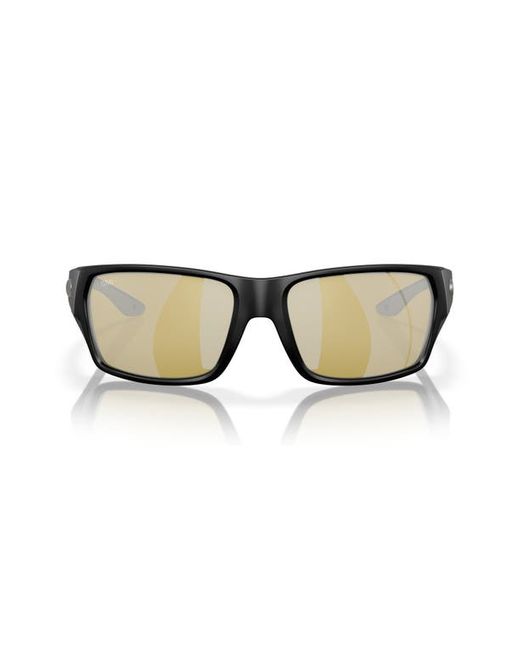 Costa Del Mar Tailfin 60mm Polarized Sunglasses Black/Dark