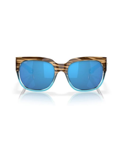 Costa Del Mar Waterwoman 55mm Mirrored Polarized Pillow Sunglasses