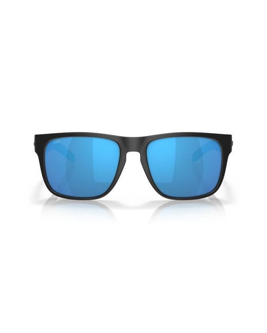 Costa Del Mar Spearo 56mm Polarized Square Sunglasses Black