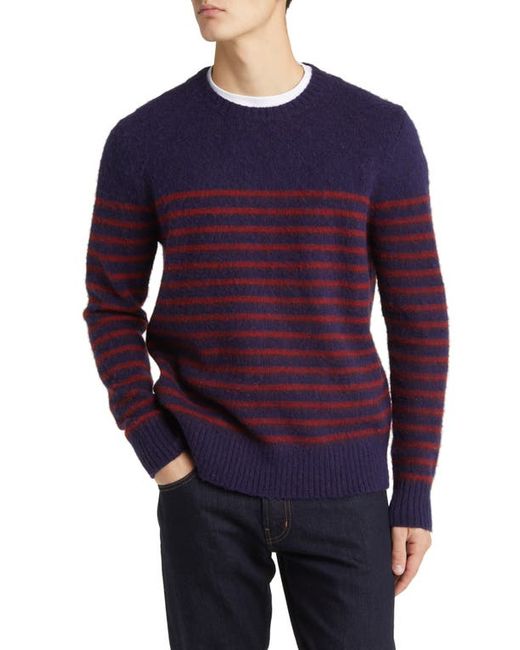 Brooks Brothers Mariner Stripe Brushed Wool Sweater Medium