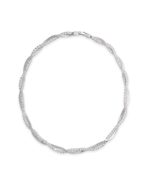 Nordstrom Cubic Zirconia Twisted Necklace