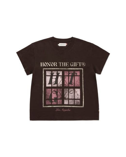 Honor The Gift Logo Window Cotton Graphic T-Shirt