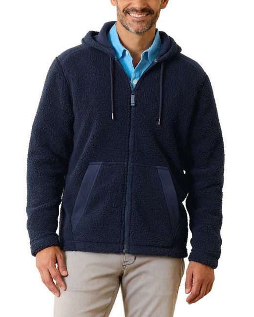 Tommy Bahama Anchor Bay Faux Shearling Zip Hoodie Small
