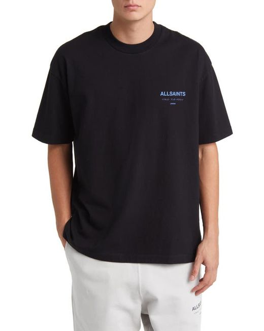 AllSaints Underground Oversize Graphic T-Shirt Chameleon