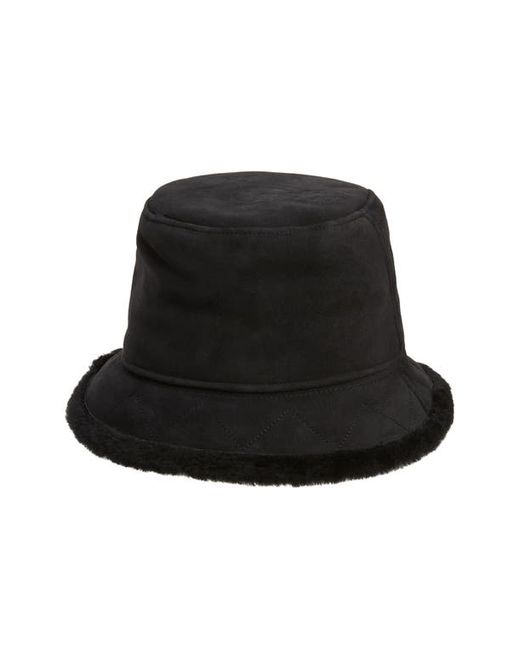 uggr UGGr Tasman Stitch Genuine Shearling Bucket Hat