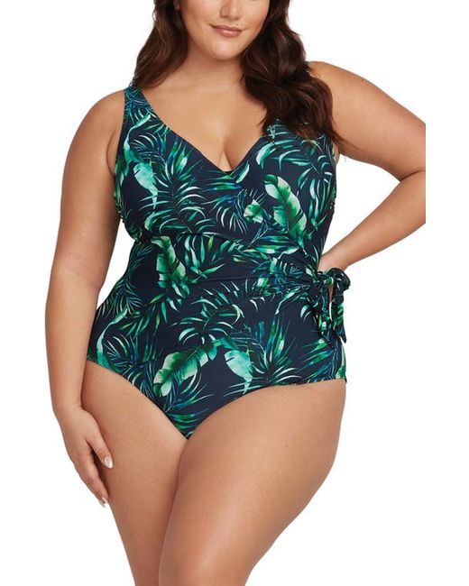 Artesands Palmspiration Hayes D DD-Cup One-Piece Swimsuit 8 Us