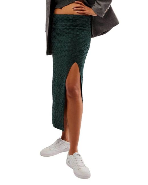 Free People Valentina Jacquard Midi Skirt