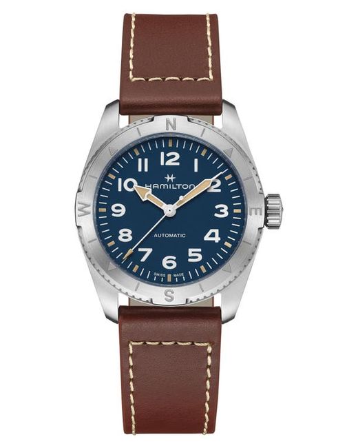 Hamilton Khaki Field Expedition Automatic Leather Strap Watch 37mm