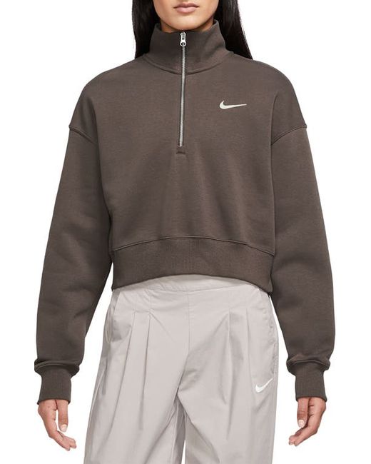 Nike Sportswear Phoenix Fleece Crop Sweatshirt Bq Sail
