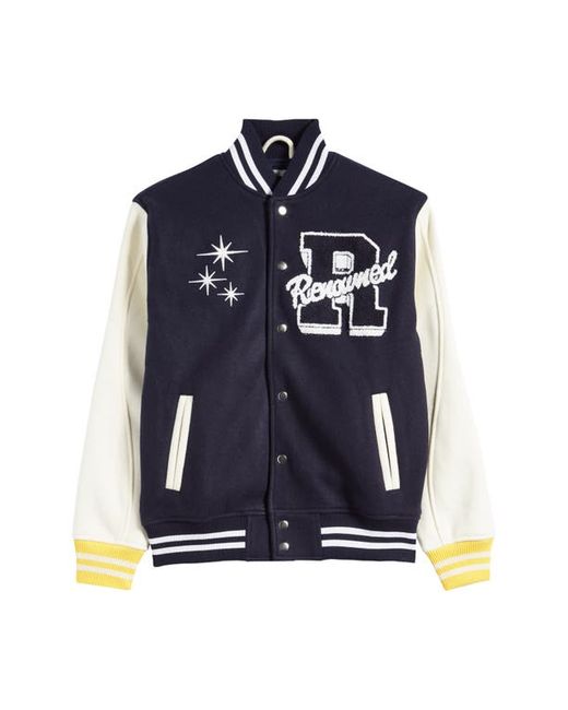 Renowned Embroidered Varsity Jacket Small