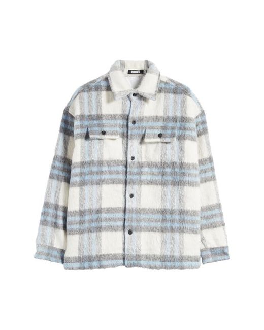 Renowned Plaid Faux Mohair Workwear Jacket Small