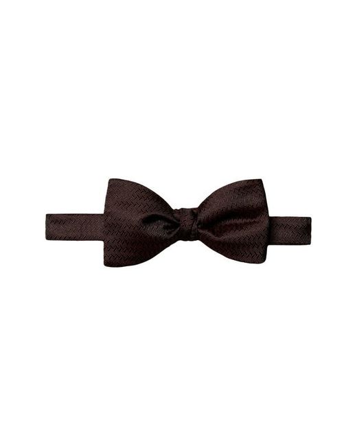 Eton Herringbone Silk Bow Tie