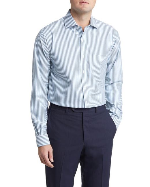Brooks Brothers Regular Fit Stripe Non-Iron Stretch Supima Cotton Button-Up Shirt
