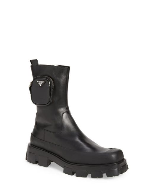 Prada Monolith Chelsea Boot with Pouch 8Us