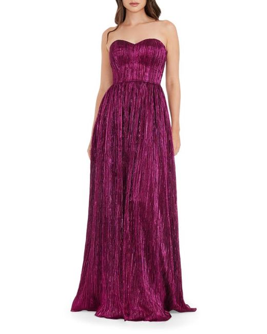 Dress the population Audrina Strapless Gown Small