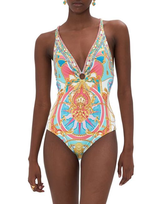 Camilla Plunge One-Piece Swimsuit X-Small