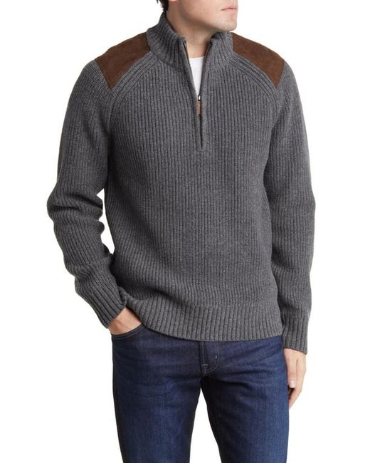 Brooks Brothers Military Wool Half Zip Sweater Small