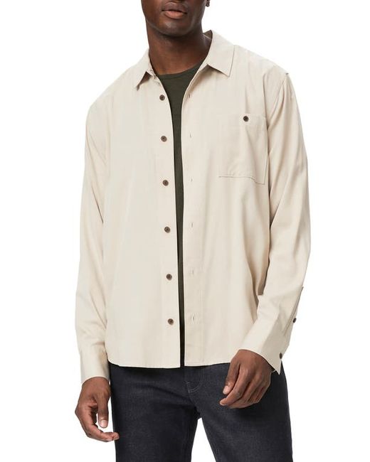 Paige Wardin Solid Button-Up Shirt Small