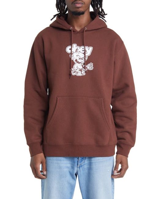 Obey Demon Graphic Hoodie Small