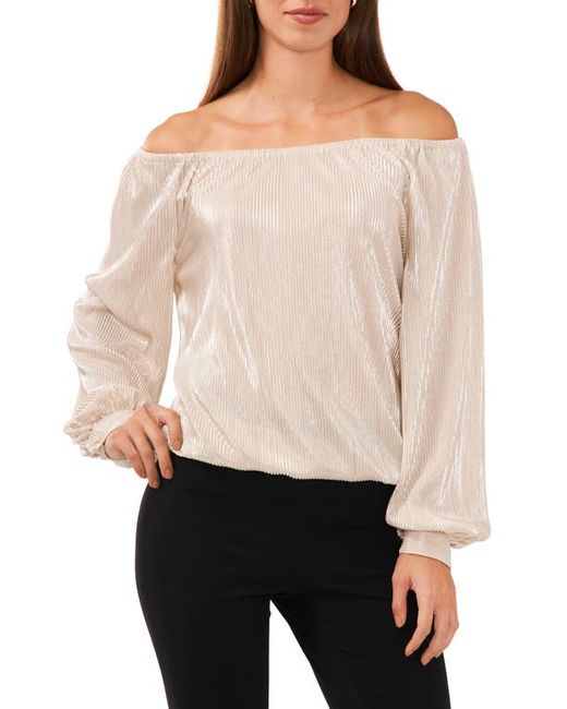 HalogenR halogenr Off the Shoulder Balloon Sleeve Top Xx-Small