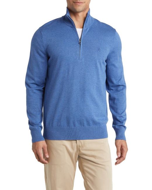 Brooks Brothers Half Zip Supima Cotton Sweater Small