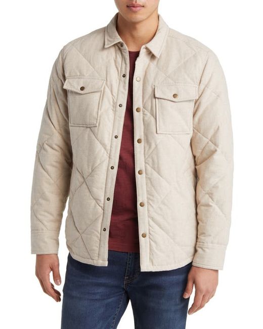Marine Layer Olin Quilted Snap-Up Overshirt Small