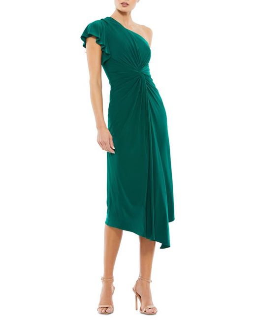 Mac Duggal One-Shoulder Asymmetric Cocktail Dress