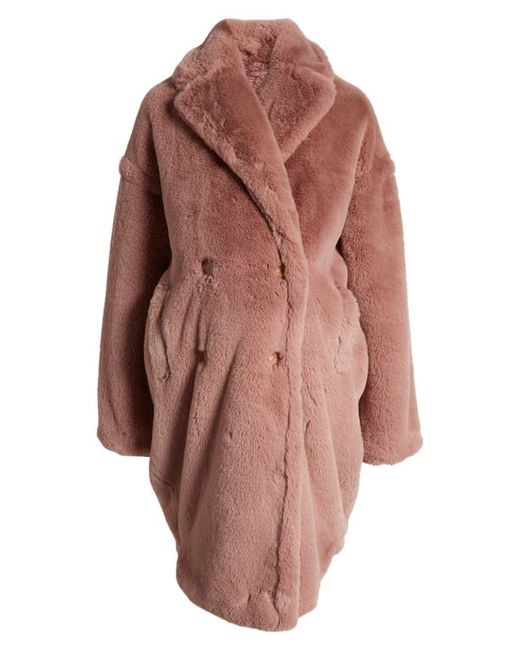 Emilia George Annabette Faux Fur Maternity Coat X-Small