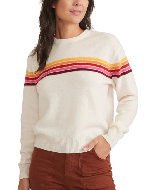 Marine Layer Harper Stripe Cashmere Sweater X-Small