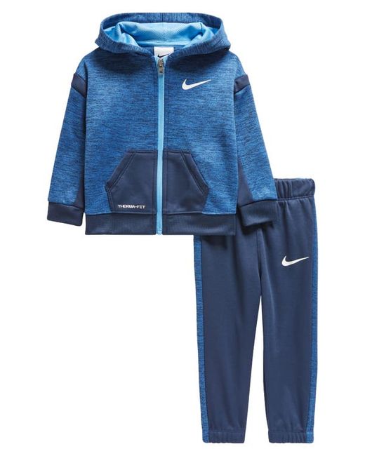 Nike Therma Dri-FIT Speckle Colorblock Hoodie Sweatpants Set 12M