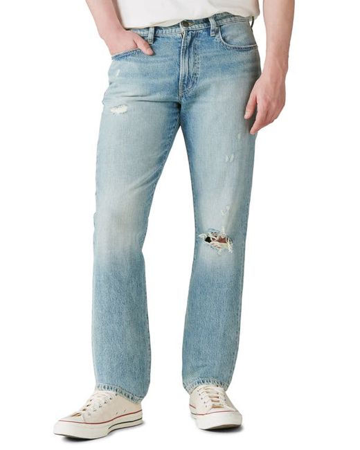 Lucky Brand 223 Ripped Straight Leg Jeans 31 X 30